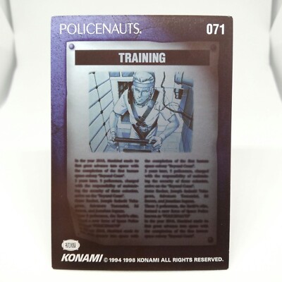 071 Image illustration Card POLICENAUTS KONAMI HIDEO KOJIMA 1994