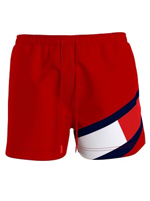 Tommy Hilfiger Herren Badehose SF Medium Drawstring Gr. M Rot UM0UM02048XLG