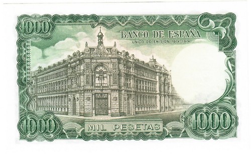 Spain 1000 Pesetas 1971 UNC - Picture 2 of 2