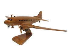 C-47 Skytrain Douglas DC-3 Dakota  101st 82nd WWII Airplane Wood Wooden Model