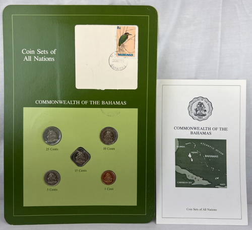 Uncirculated Coin Sets of All Nations Commonwealth of the Bahamas 1987-1992