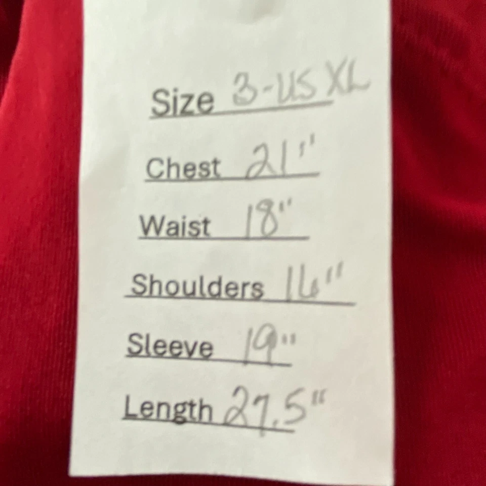 Top túnica pulóver manga 3/4 acanalada rojo oscuro Chico's Travelers talla 3 US XL Foto 2 de 4