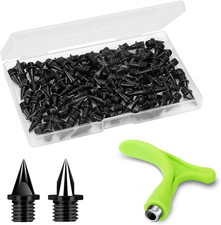 3/8 Inch Track Spikes, 120 Pieces Steel Shoe Spikes Replacements and Spike Wrenc
