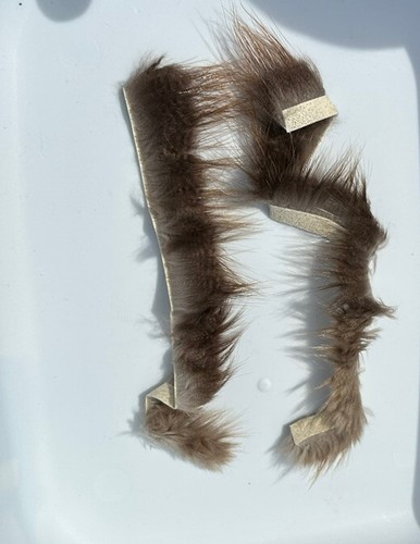 1 Pair Archery Beaver Fur Bow String Silencer Dampener Recurve Bow Longbow - Picture 4 of 4
