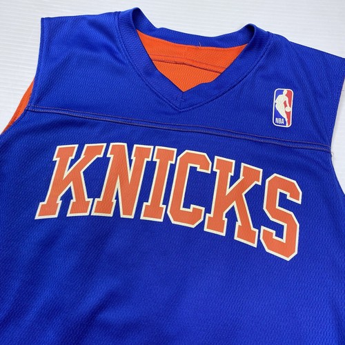 NBA Knicks Reversible Basketball Jersey Youth L Blue Orange Karl Anthony Towns - Picture 2 of 13