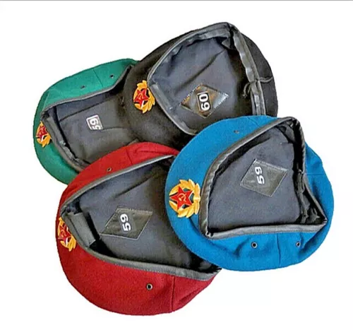 Russian Military Beret Cap Hat Army VDV Border Guard VV Spetsnaz USSR Badge