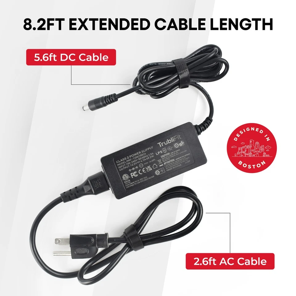 Power Supply for Original Peloton Bike - Power Cord - AC/DC Adapter 12V 4.17A - Image 4 of 4