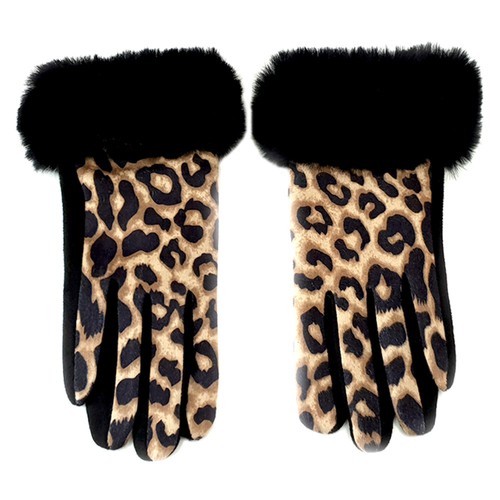 Warme Mikrofaser-Damenhandschuhe, Leoparden - KC2216 Leo - Bild 6 von 8