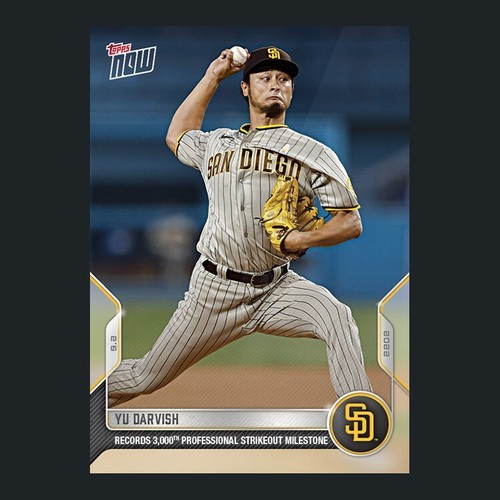 2022 Topps Now 829 Yu Darvish