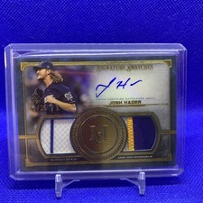2019 Topps Signature Swatches Dual Relics /25 Josh Hader #SSDA-JH