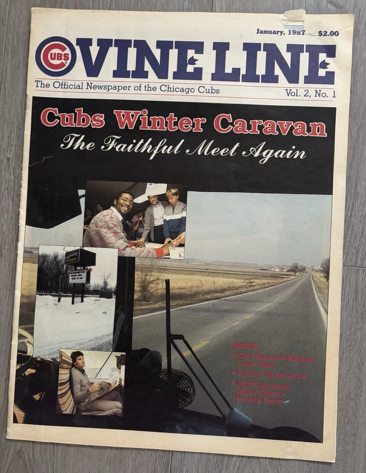 Chicago Cubs Vintage 1987 VINELINE magazine lot - Image 2 of 4