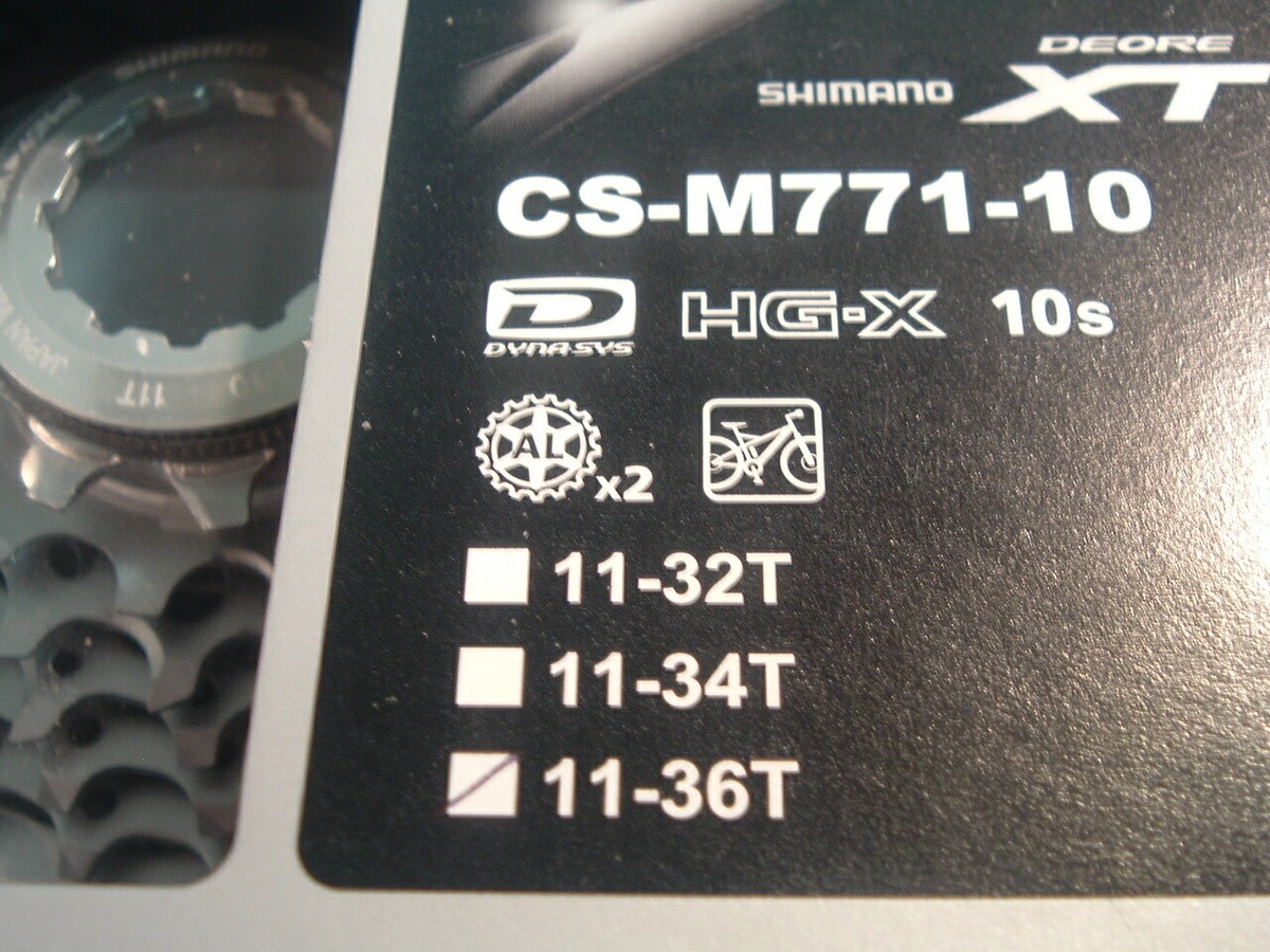 シマノ(SHIMANO) XT CS-M771-10 10段 11-32T Amazon.com : Shimano XT CS-M771 Bicycle Cassette (10-Speed