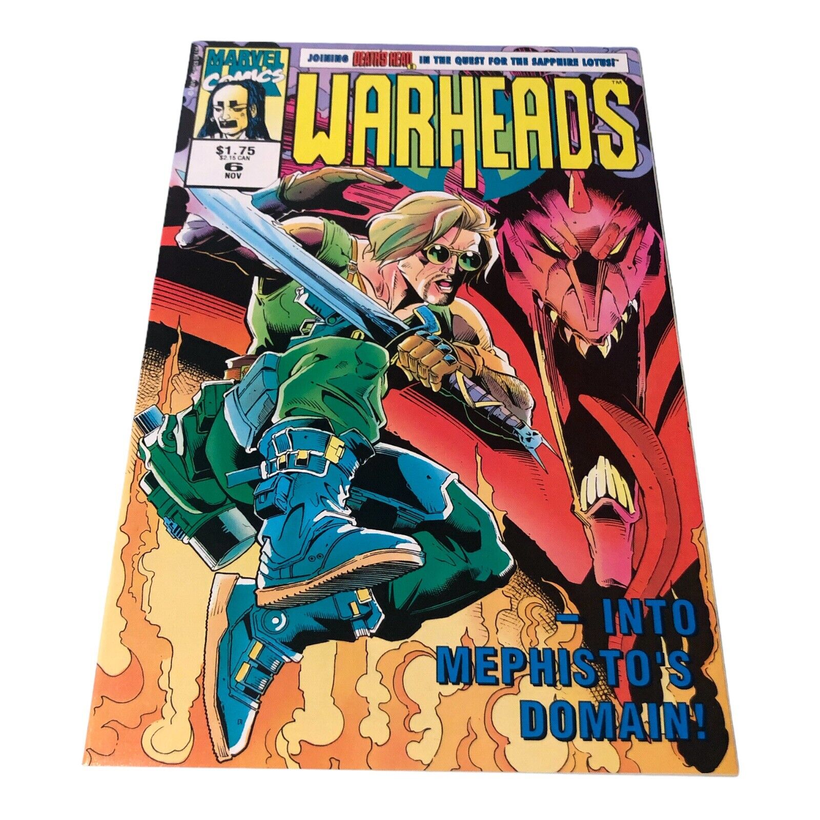 Marvel Comics Warheads #6 Nov. 1992 Marvel UK Comics