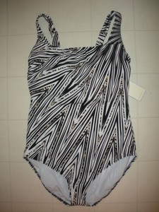 black and white star swimsuit