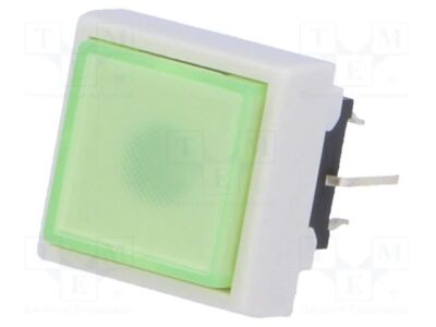 Schalter:fürTastatur;Pos:2;DPDT;0,1A/30VDC;grün;LED;grünPB6133FBL-3Tastschalter