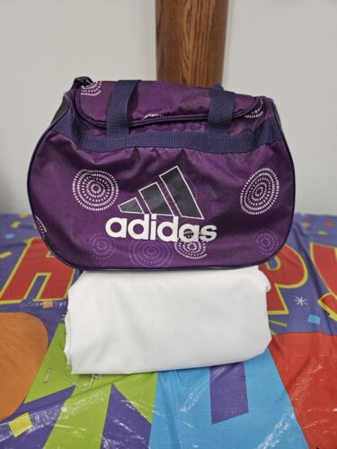 Adidas Purple Duffle Bag 17x12x10