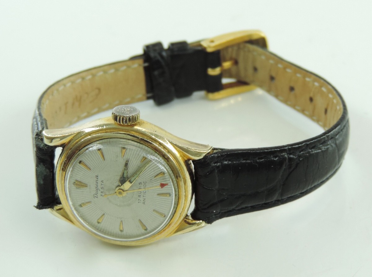 Dugena Festa Retro Uhr Damen Dugena Festa 17 Rubis Antichoc
