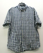 Chaps Mens Button Up Long Sleeve Plaid Sun-Drenched Poplin Cotton Shirt XL