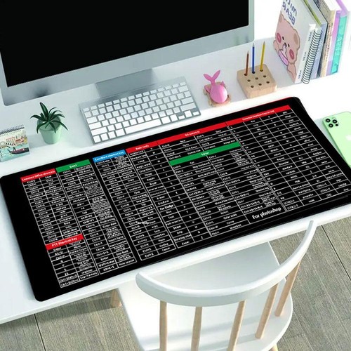 Large Size Mouse Pad Word/Excel/Power Point Shortcut Keys Desk Pad Mat Non Slip# - Photo 7/17