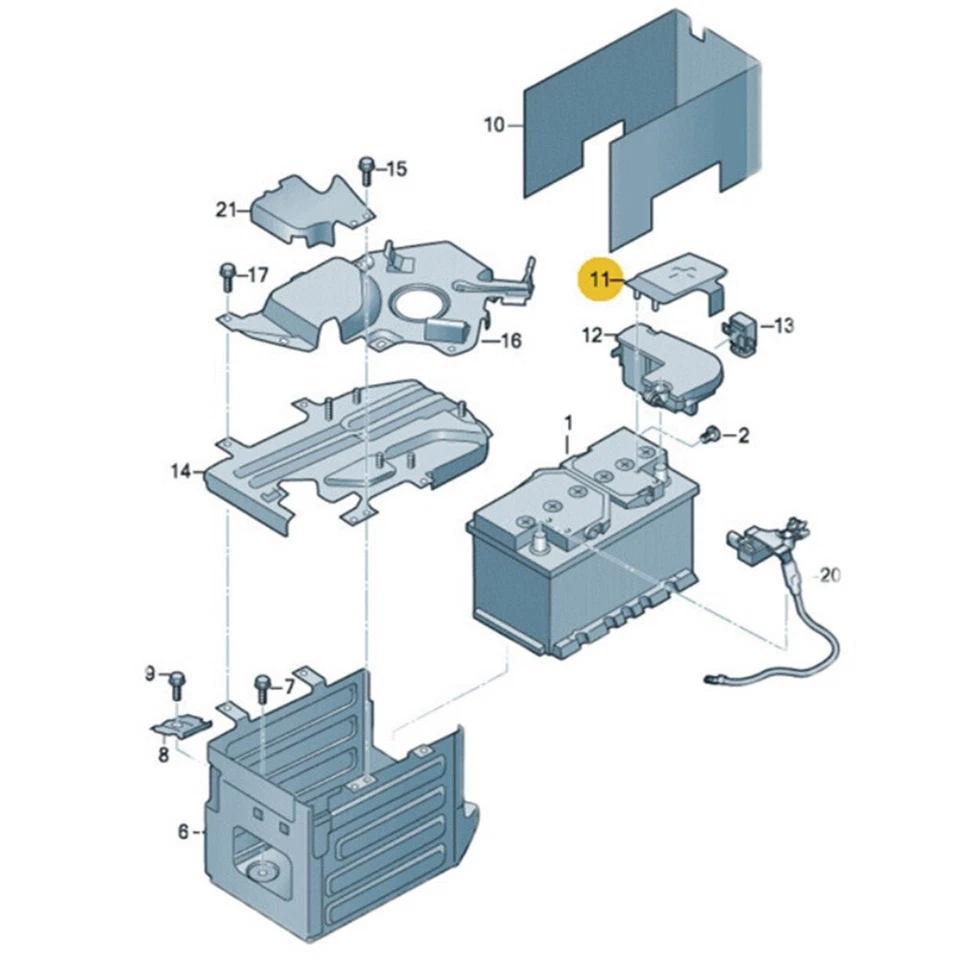 80A915429 Positive Battery Upper Cap For Audi A4 B9 S4 A4 allroad 2017-2020 - Image 4 of 4