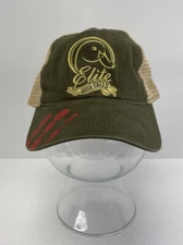 Elite Duck Calls Soft Sided Mesh Back Snapback Hat / Cap - EUC