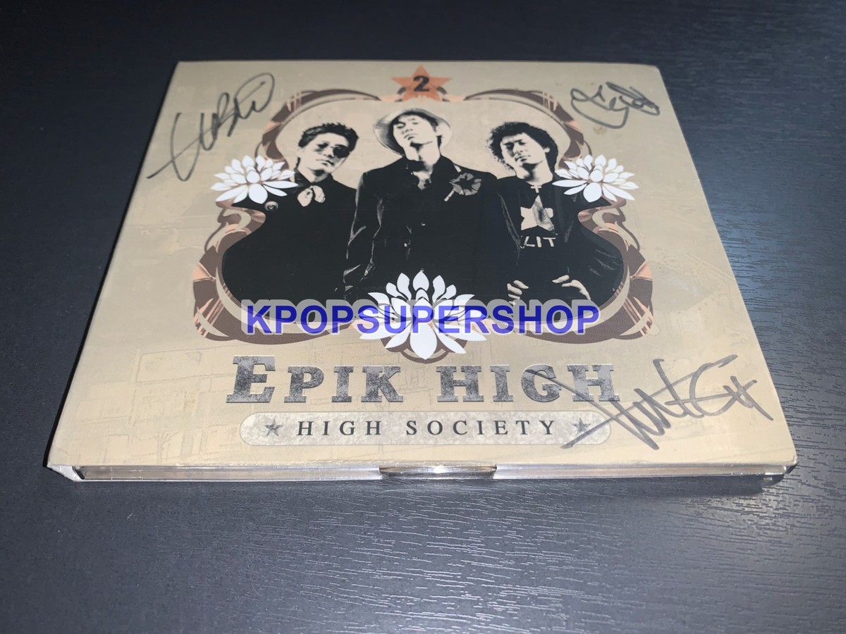 Epik High 2nd Album High Society Autographed Signed CD Great Tablo