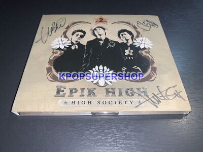 Epik High 2nd Album High Society Autographed Signed CD Great Tablo