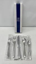 NEW Pottery Barn Fortessa Grand City 5-piece Flatware Set~Stainless Steel