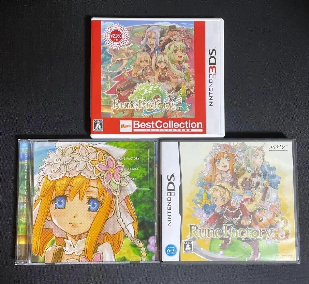 Rune Factory 4 Platinum Collection Nintendo 3DS Japanese ver