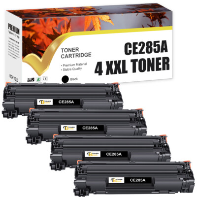 4x CE285A 85A XXL Toner für HP LaserJet Pro P1102 W P1100 M1132MFP M1212MF M1130