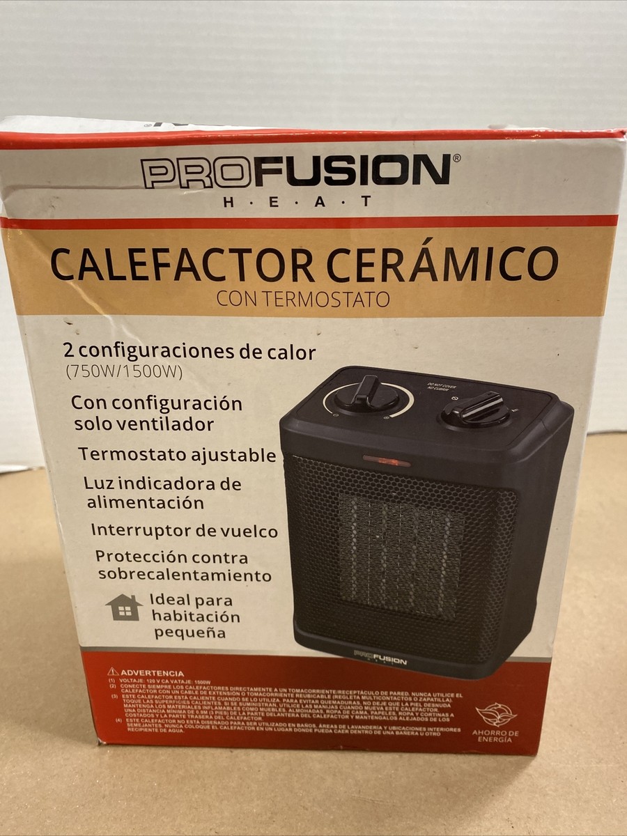 PROFUSION HEAT CERAMIC SPACE HEATER ELECTRIC 2 HEAT SETTINGS 750W/1500W |  eBay