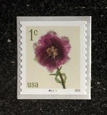 2024USA #5902 1c Fringed Tulips - Plate Number Coil Single - PNC Mint flowers