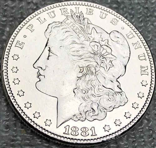 1881-o Morgan Silver Dollar Absolutely Super Nice Fine Detail 191