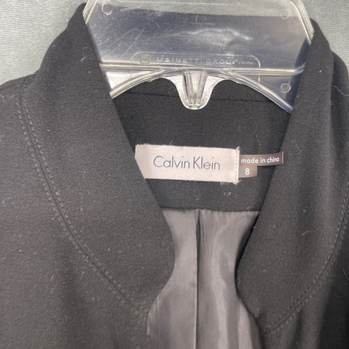 Vestido Calvin Klein para mujer 8 negro a presión sin mangas negocios ropa profesional - Imagen 4 de 13