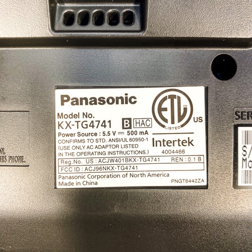 PANASONIC DECT6.0 Cordless Digital Answering System phone KX-TG4741B - Picture 6 of 7