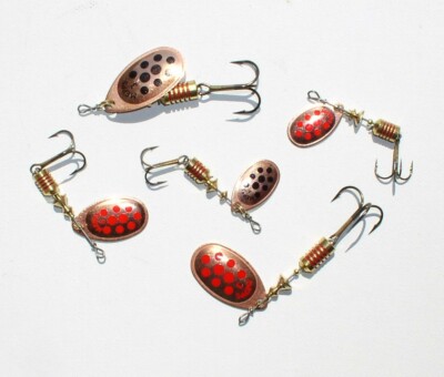 Mepps Aglia Kupfer Red / Black Dots, Größe 1+2+3 Forelle, Äsche, Barsch, Döbel
