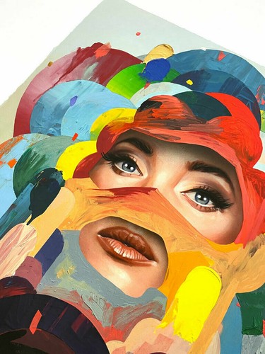 "Flower" Hand Painted Variant by Erik Jones - HPM archival art print poster PP - Picture 4 of 4