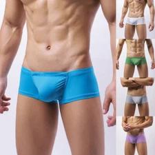 Underwear Trunks Boxer Shorts Briefs Underpants Comfort Low Rise Solid Color *