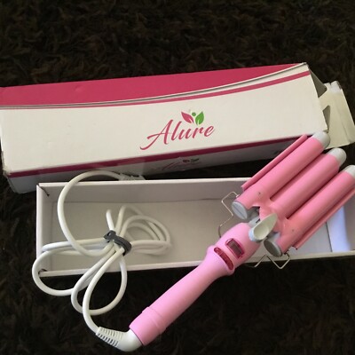 Alure Three Barrel Hair Waver/Crimper with LCD Temperature Display in Celsius...