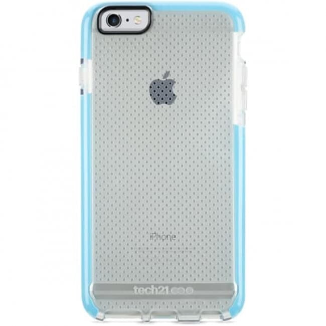 tech21 Evo Mesh Case Cover for iPhone iPhone 6s Thin Shockproof Clear  Blue