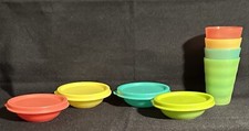 Tupperware Kids Toy Mini Impressions 4 Tumblers  4 Bowls w/Seals NEW