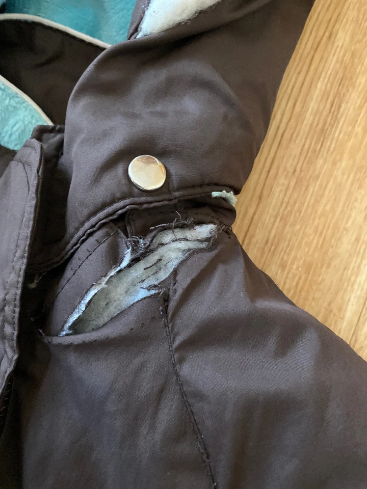 Zero Xposur двусторонний полиэстер искусственного меха зимняя куртка пальто девочек 5/6 - Изображение 4 из 4