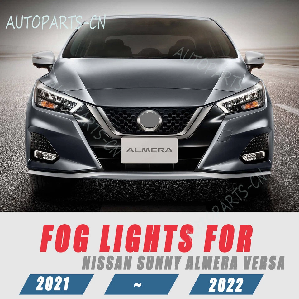 Kits de interruptor de cableado de luz antiniebla LED para parachoques delantero para Nissan Almera Versa 21-22 Foto 2 de 4