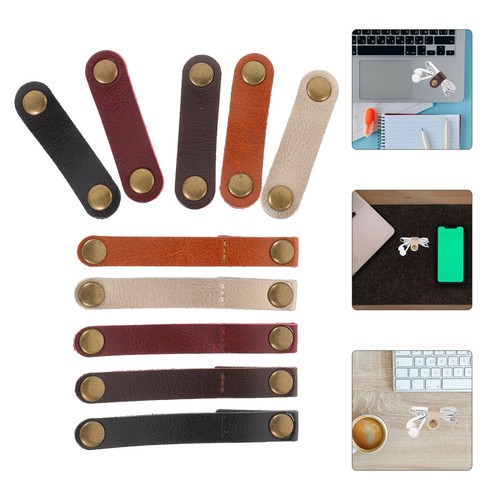 10 Pcs Cable Straps Tie Cord Organizer Holder Wire Keeper - Afbeelding 9 van 12
