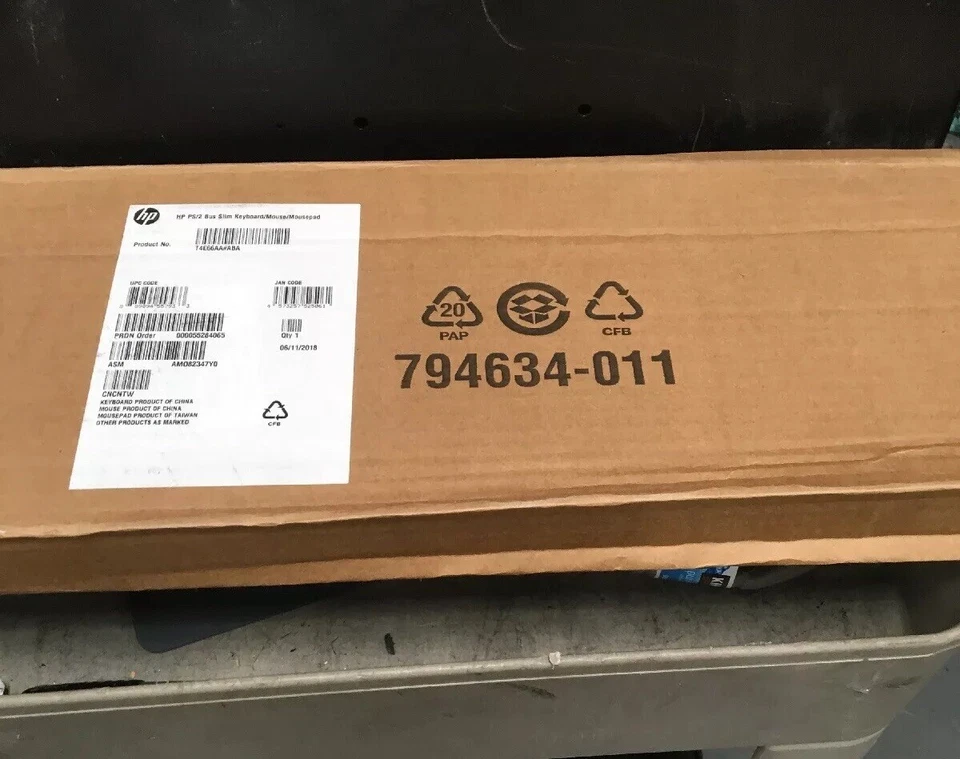 New HP PS/2 Business Slim Keyboard Mouse Mousepad T4E66AA#ABA - Image 2 of 2