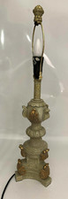 Lovely Coach House Table Lamp Base Cream Gold Ornate Feature Lamp Stand