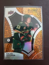 2021-22 Calen Addison Leopard Rookie Allure Hockey Upper Deck Minnesota Wild