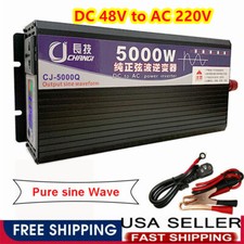 Pure Sine Wave Inverter 5000W DC 48V to AC 220V For Car RV Car Power Converter