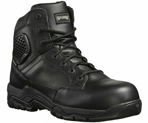 MAGNUM Strike Force 6.0 S3 Negro Impermeable Cuero con Cremallera Lateral Combate Botas de Seguridad - Imagen 2 de 53
