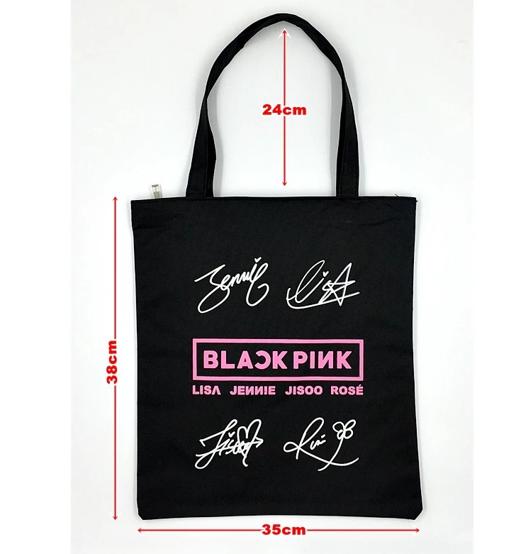 Blackpink Tote Bag Canvas Bag kpop Beg BORN PINK PINK VENOM | eBay